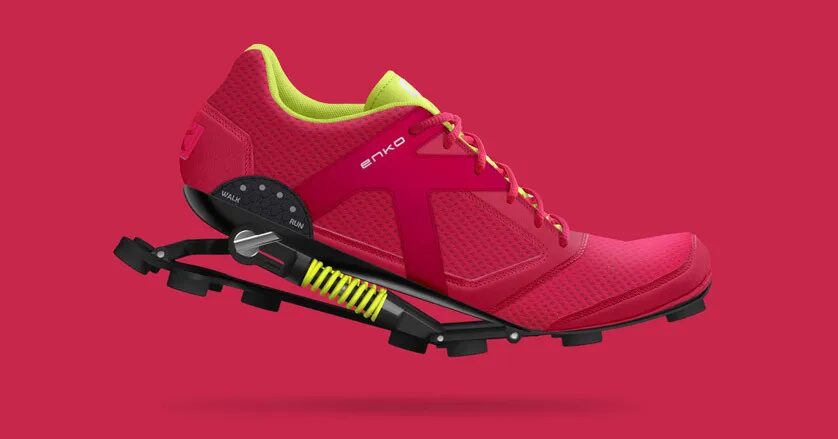 Design design ENKO running shoes by cubedesigners