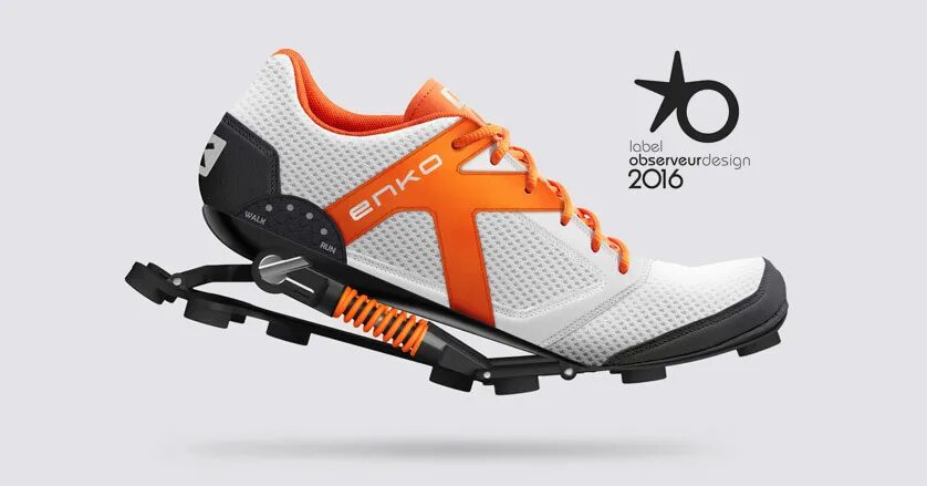 Design design ENKO running shoes by cubedesigners