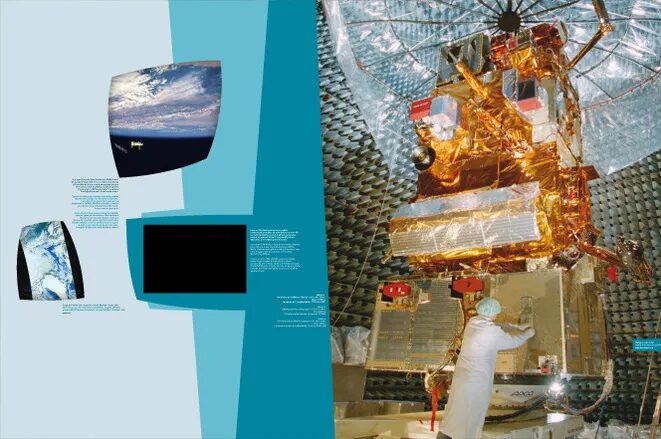 Exposure on meteorological satellite and Earth observation.