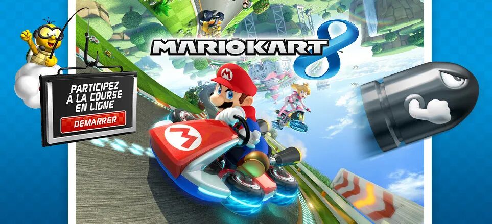 Online game design Fnac Gaming - Mario Kart 8 multiplayer race Nintendo promotion by cubedesigners