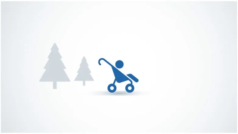 Motion design EBU European Blind Union - animation pictograms accessibility stroller by cubedesigners