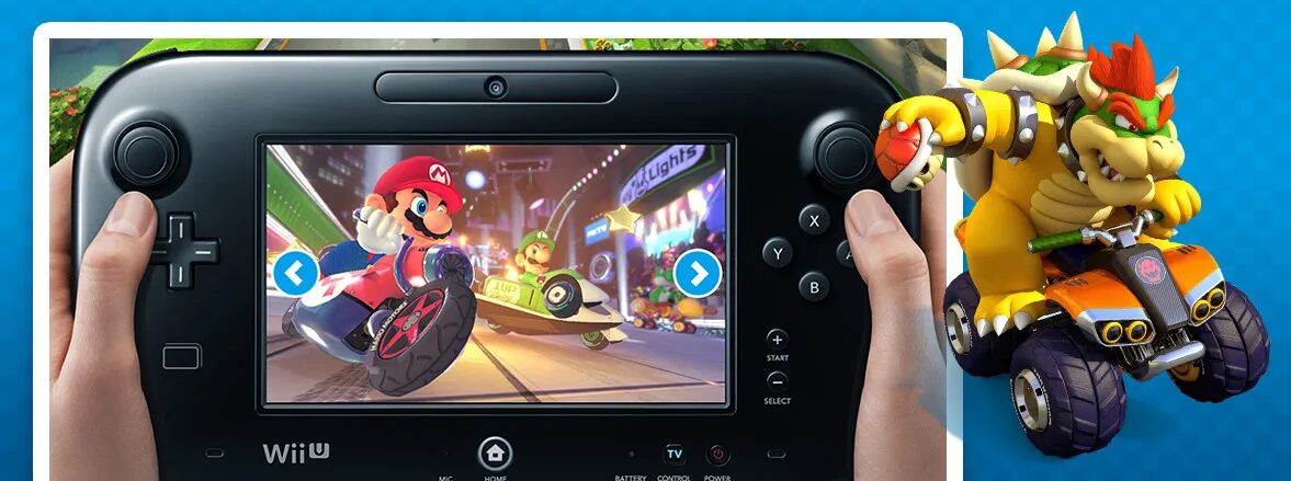 Fnac Gaming - Mario Kart 8 Wii U Controller gameplay Bowser Nintendo video game by cubedesigners