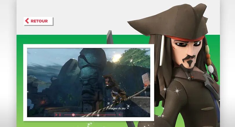 Disney Infinity - Jack Sparrow Pirates of the Caribbean video gameplay video game design by cubedesigners